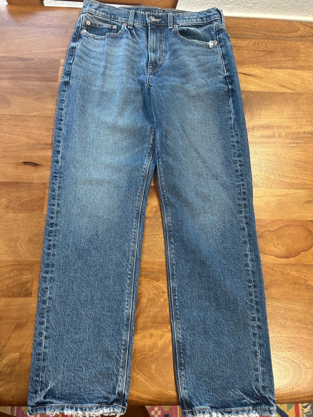 American Eagle Outfitters ‘Super High-Rise Straight’ Leg Jeans Size - 6 Short